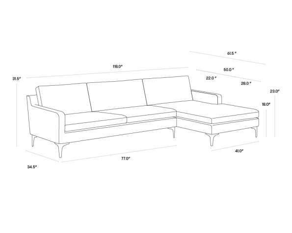 Andie Sectional by Sunpan